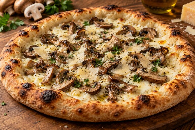 Pizza Bianca ai Funghi