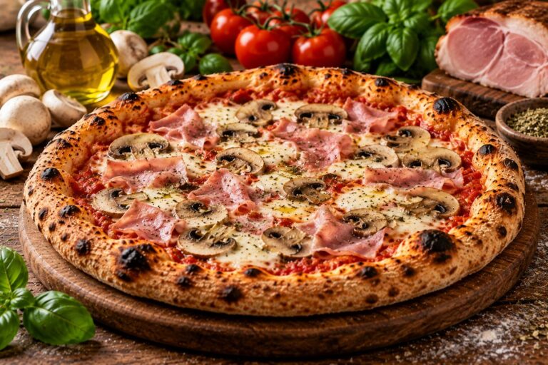 Pizza Prosciutto e Funghi