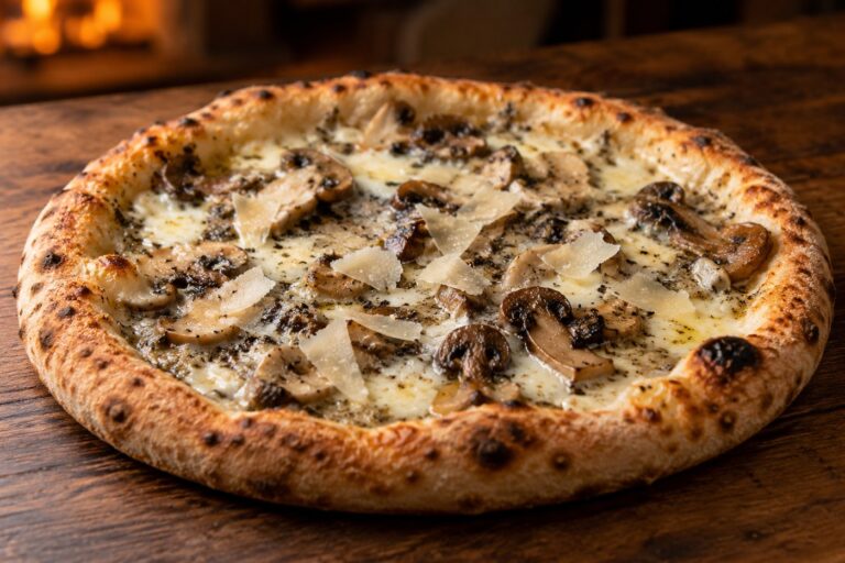 Pizza Trufa y Champiñones