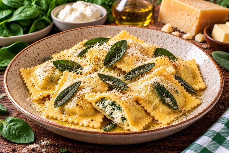 Ravioli Ricotta e Spinaci